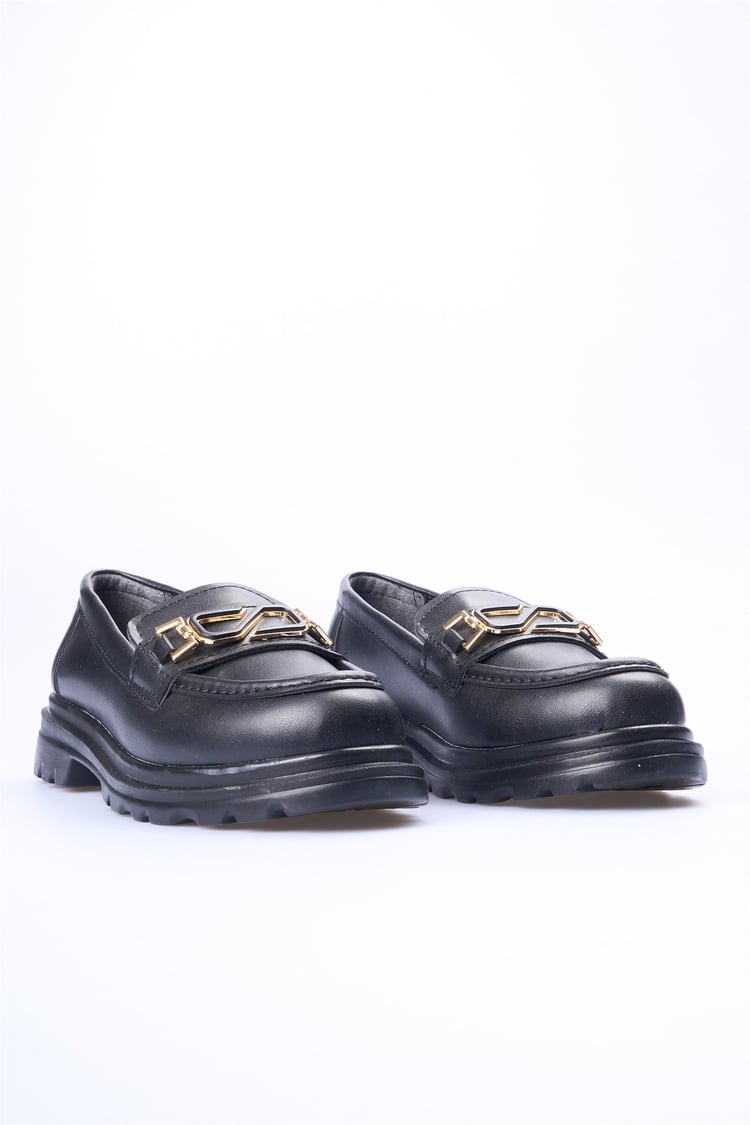 Swell Soft 19 506 Siyah Kadın Loafer Ayakkabı