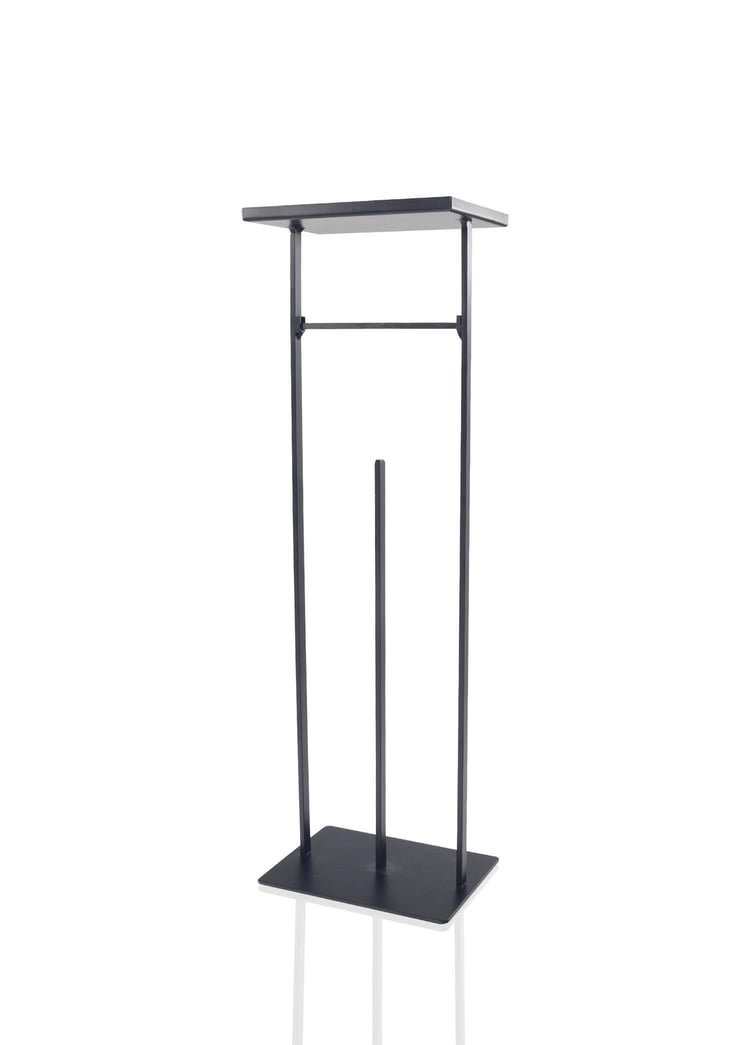 Tepsili Tuvalet Kağıdı Stand Siyah 54x15x12 cm