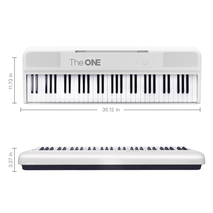 The ONE SK-COLOR Akıllı Taşınabilir 61 Işıklı Tuşlu Bluetooth Org - Beyaz