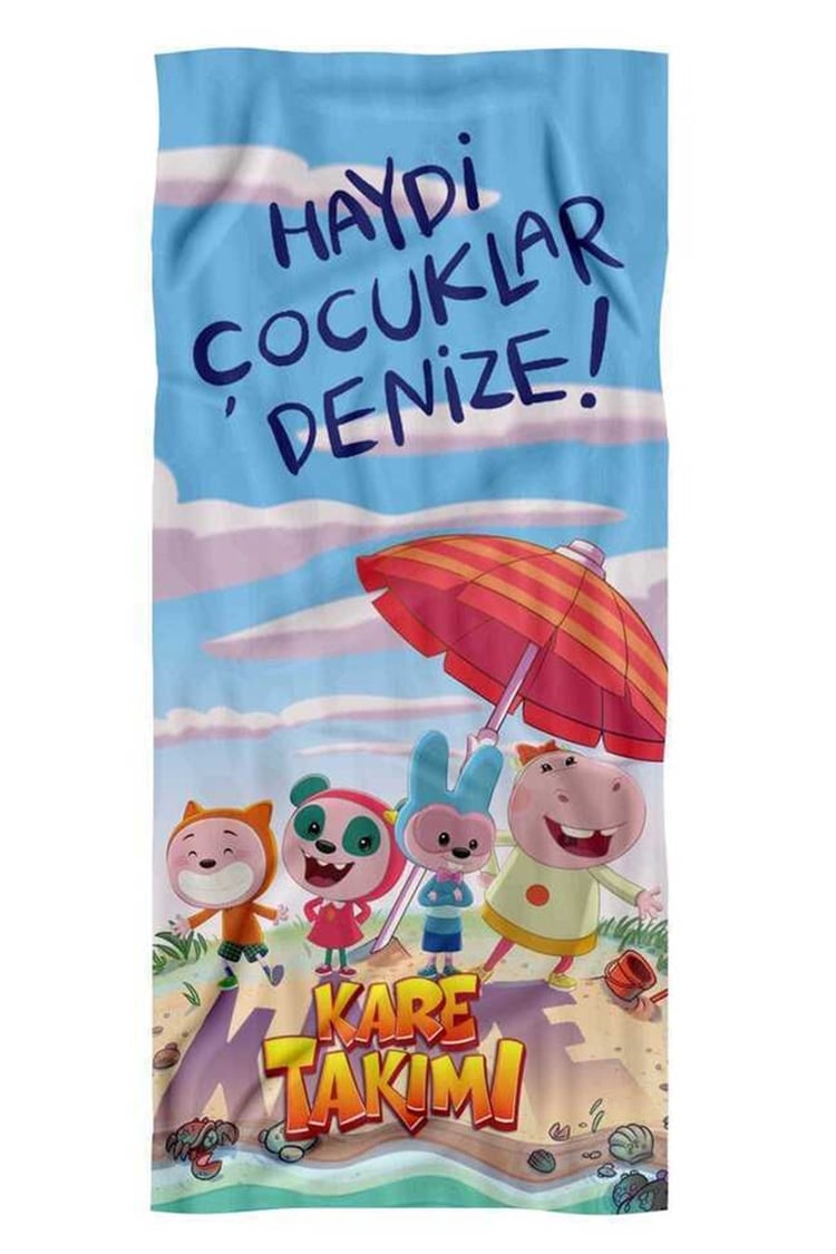 Trt Çocuk Thv-01 Kare Takımı Plaj Havlusu