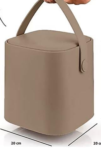 TUFFEX TP692 KUCUK SIHIRLI COP KOVASI ANTRASIT 4 L