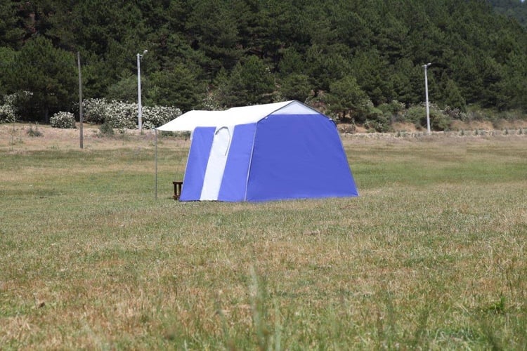 Tunç Çadır İçten Kurmalı Tek odalı Kamp Çadırı Mavi 