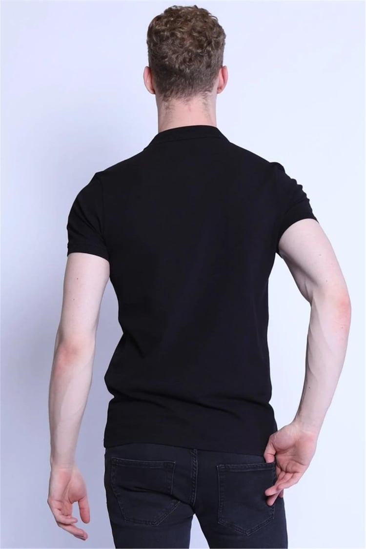 Twister Ets 1821 001 Siyah Erkek Slim Fit T-Shirt