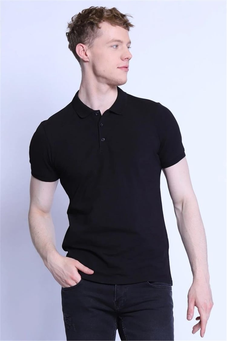 Twister Ets 1821 001 Siyah Erkek Slim Fit T-Shirt