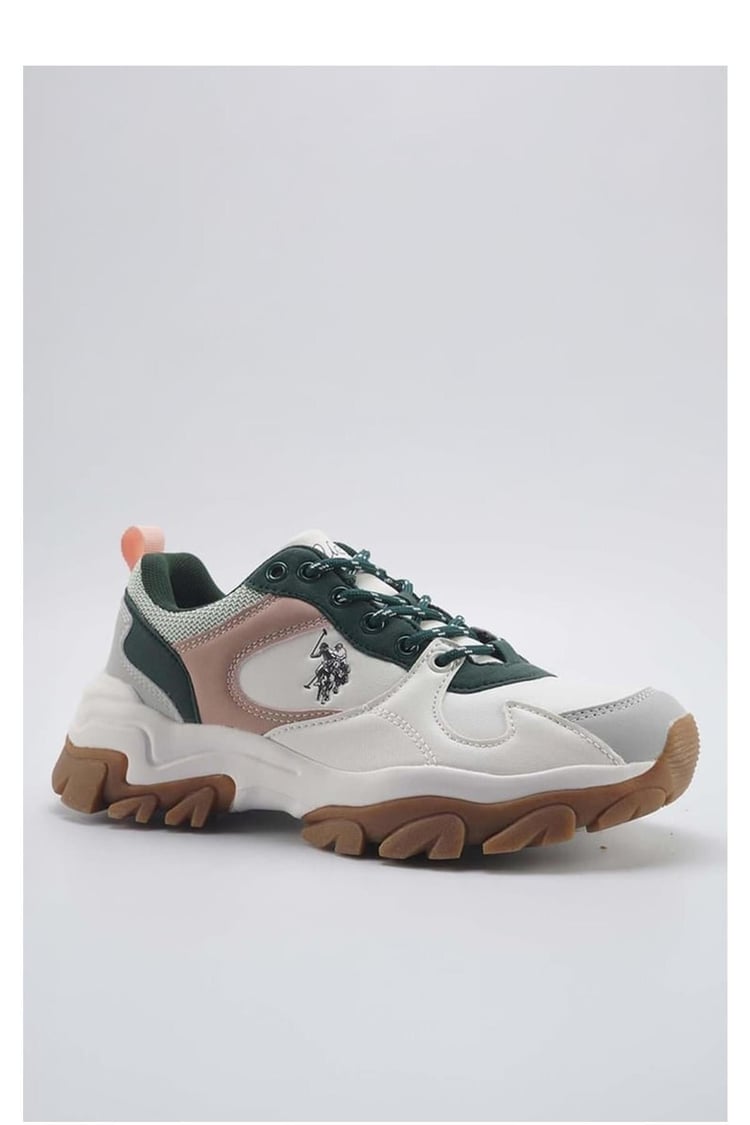 Us Polo 5P Tracky 5Fx Beyaz Zenne Yuruyus Ayakkabısı