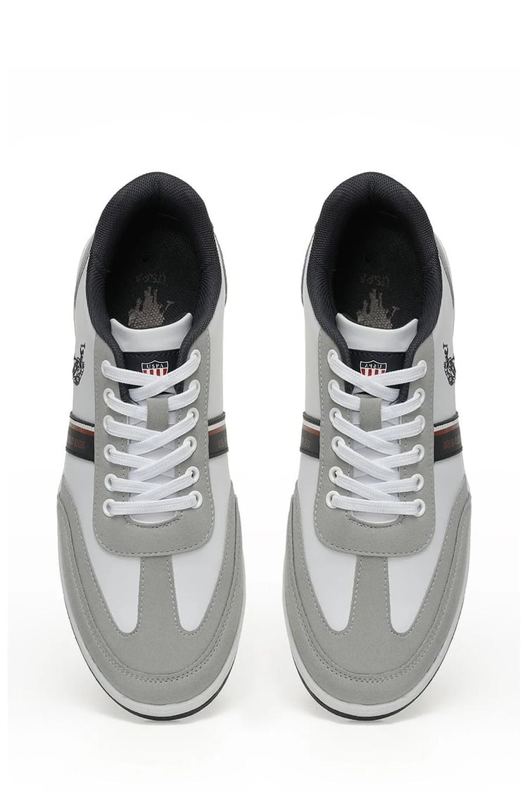 Us Polo Kares Wt 3Pr Beyaz Erkek Sneaker Ayakkabı
