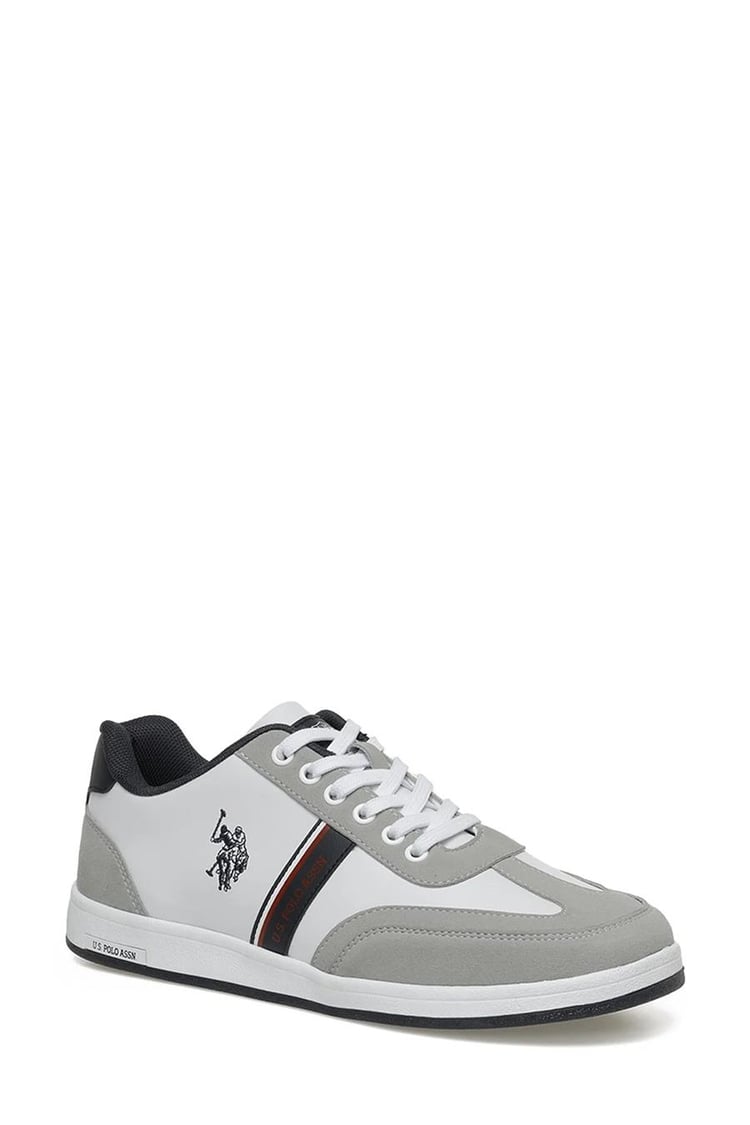 Us Polo Kares Wt 3Pr Beyaz Erkek Sneaker Ayakkabı