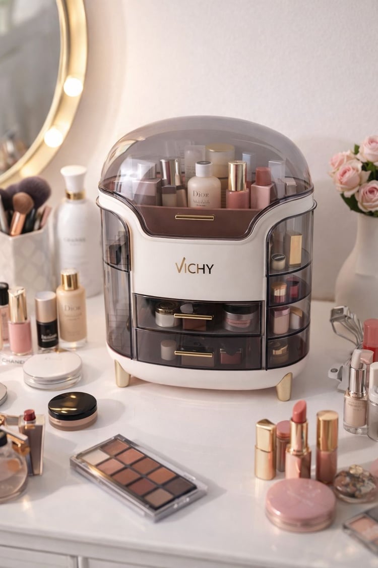 Vichy Çok Katlı Kozmetik, Makyaj Ve Takı Düzenleyici Organizer