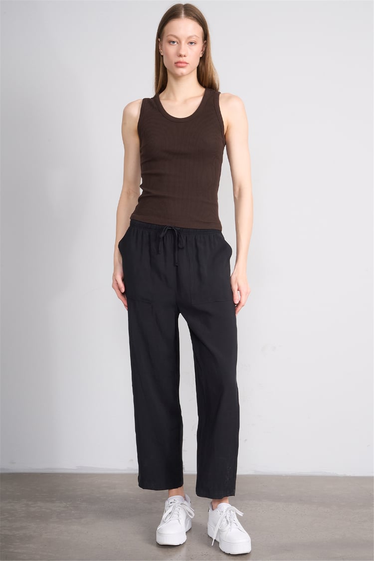 Volumex Y26 Vlmb-512/1 Kahve Kadın Atlet Crop T-shirt