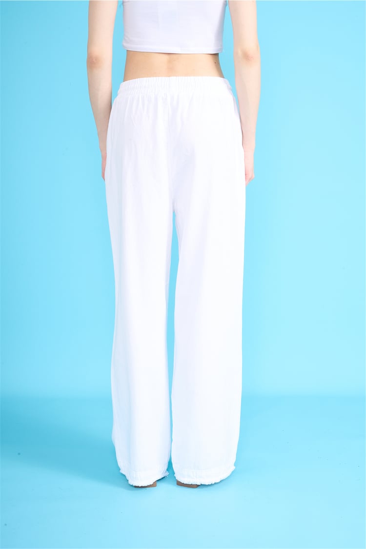 Volumex Y26 Z-233 Ekru Kadın Bol Gabardin Pantolon