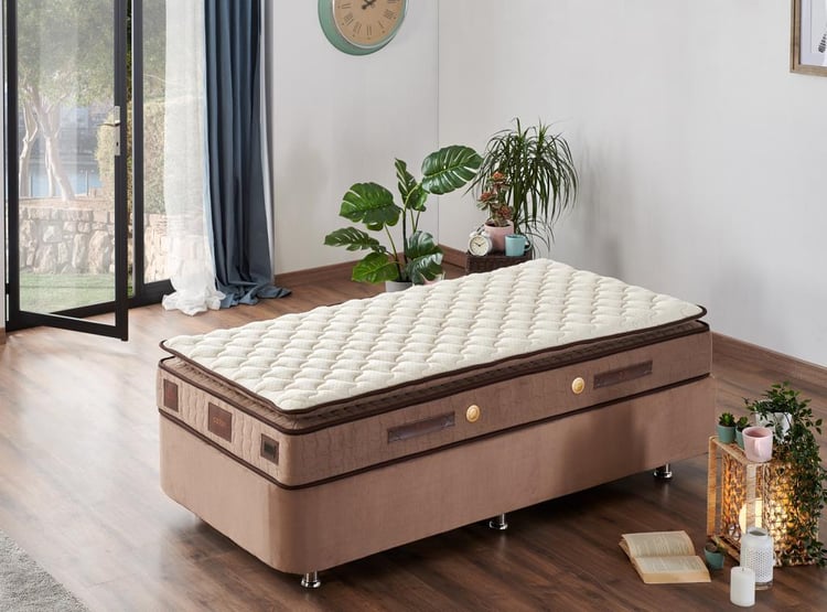 W.Cotton 100x200 Tek Kişilik Pedli Yatak Full Ortopedik Yaylı Yatak