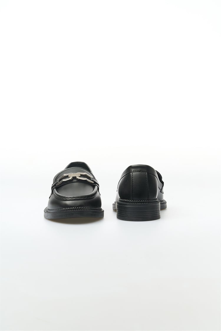 White Line 131-201 Siyah Kadın Loafer Ayakkabı