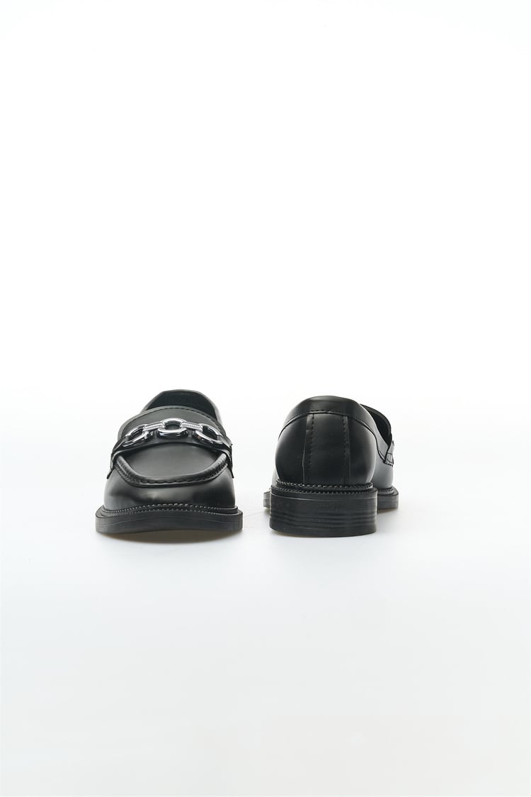 White Line 131-206 Siyah Kadın Loafer Ayakkabı
