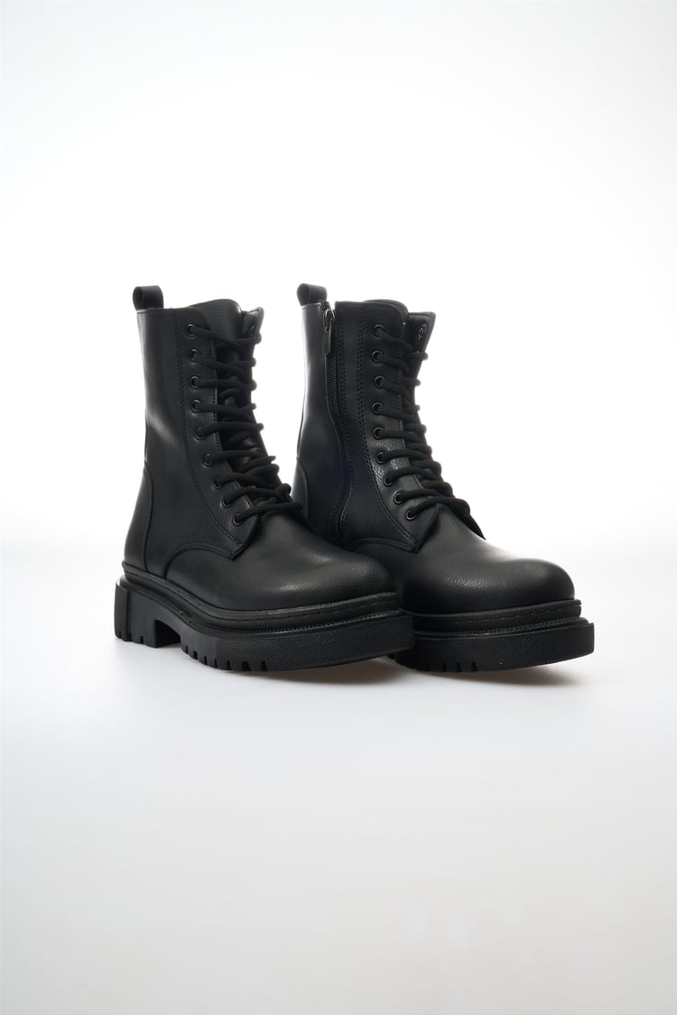White Line 86-K42 Cilt Siyah Kadın Bot