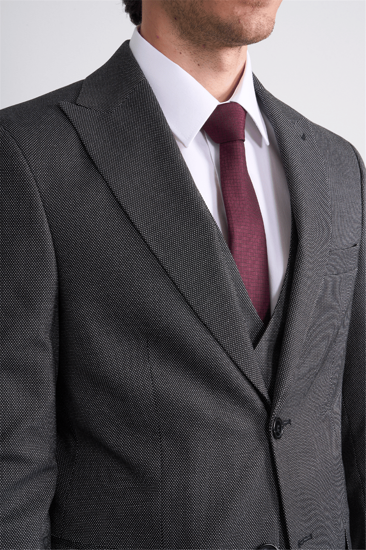 Woolsuıt Y26 048 Gri Erkek 6 Drop Yelekli Takım Elbise 46-56