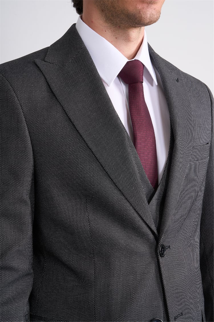 Woolsuıt Y26 048 Gri Erkek 6 Drop Yelekli Takım Elbise 46-56