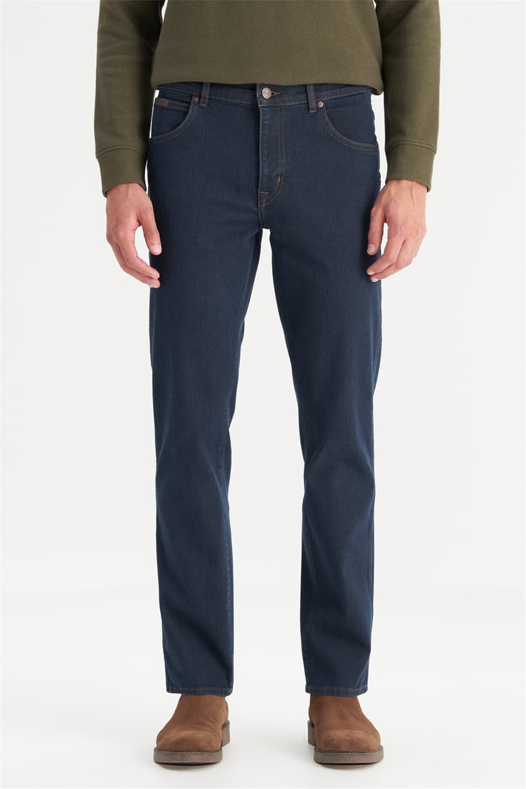 Wrangler W12100020 Texas Black Erkek Straıght Fıt Normal Duz Paca Denım Pantolon