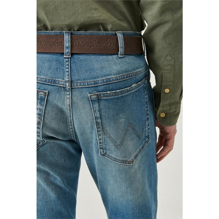 Wrangler W12S005410 Navy Erkek Texas Slim Denim Jean Pantolon