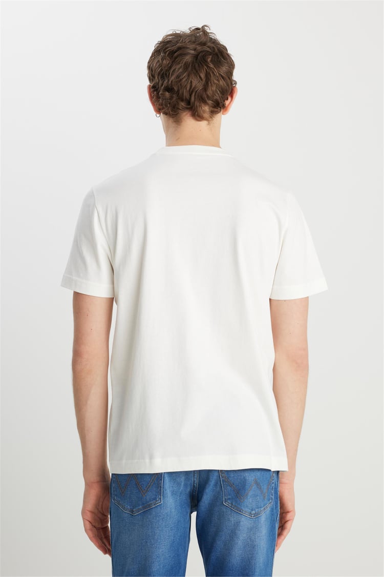 Wrangler W2510527 102 Offwhıte Erkek T-Shırt
