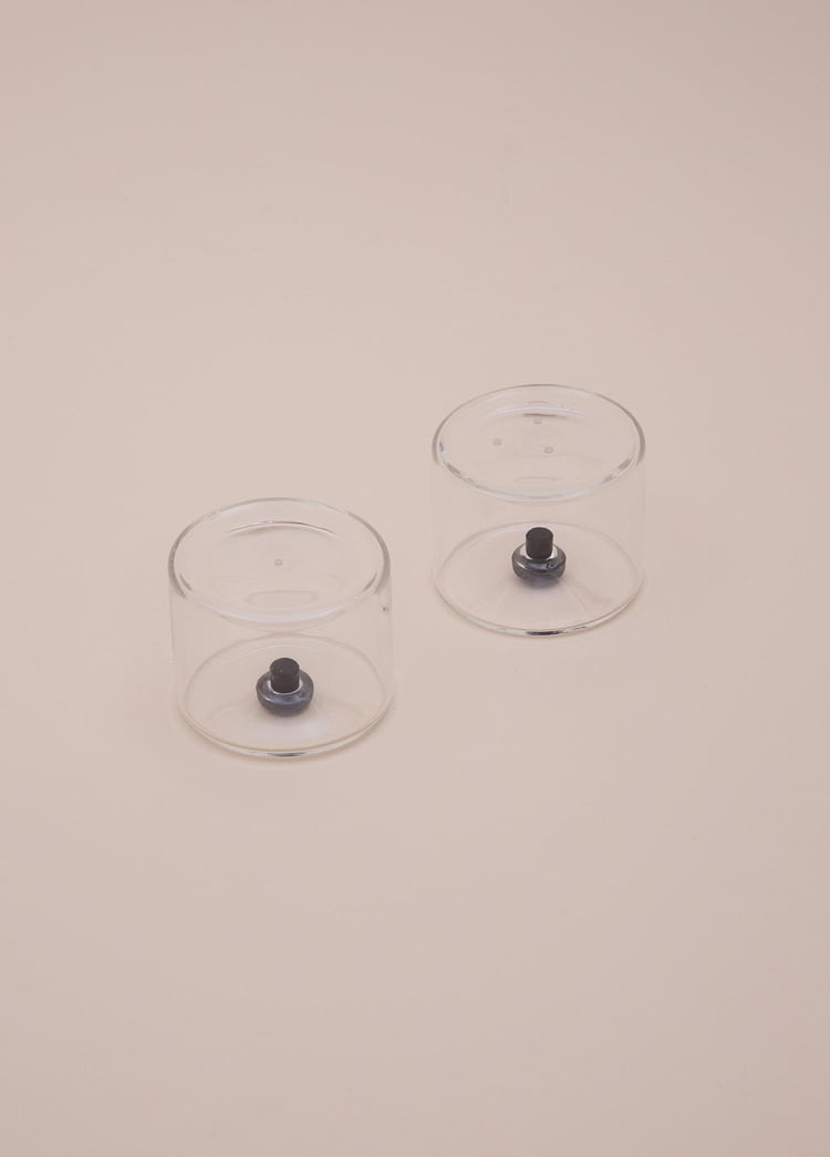 Yuvarlak Tuzluk Biberlik 2li Set 6x5 cm