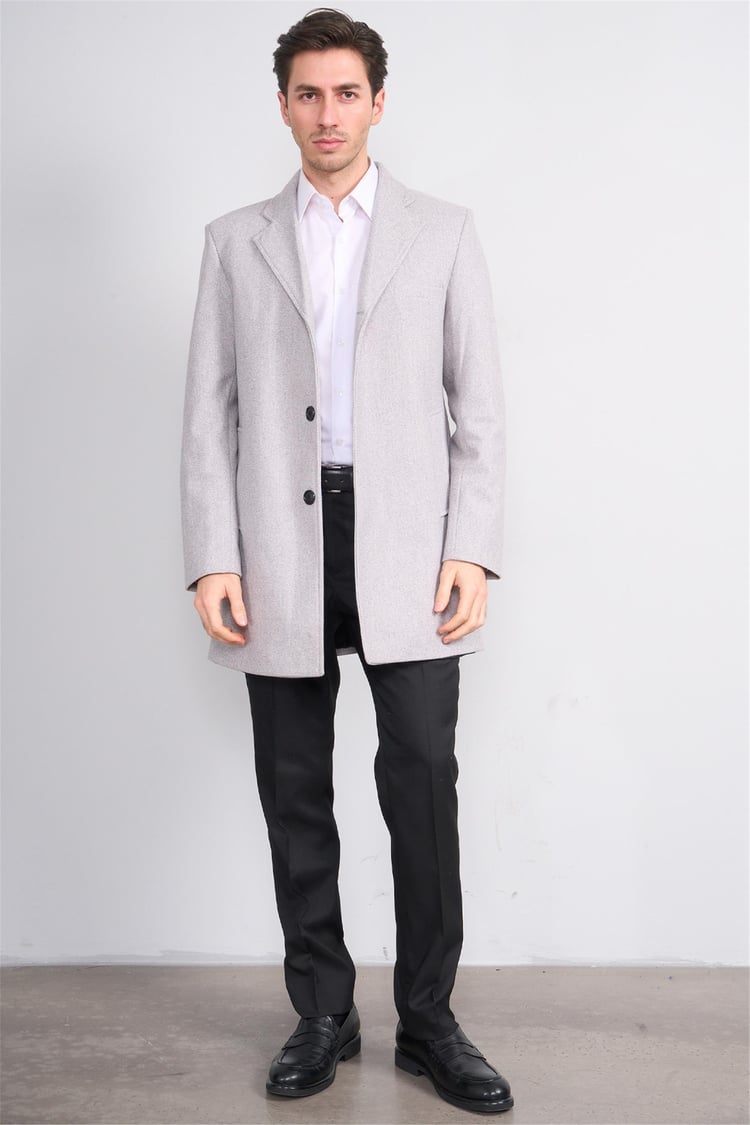 Zeyrek K26 00568 A.Grı Mono Yakalı Kase Kaban