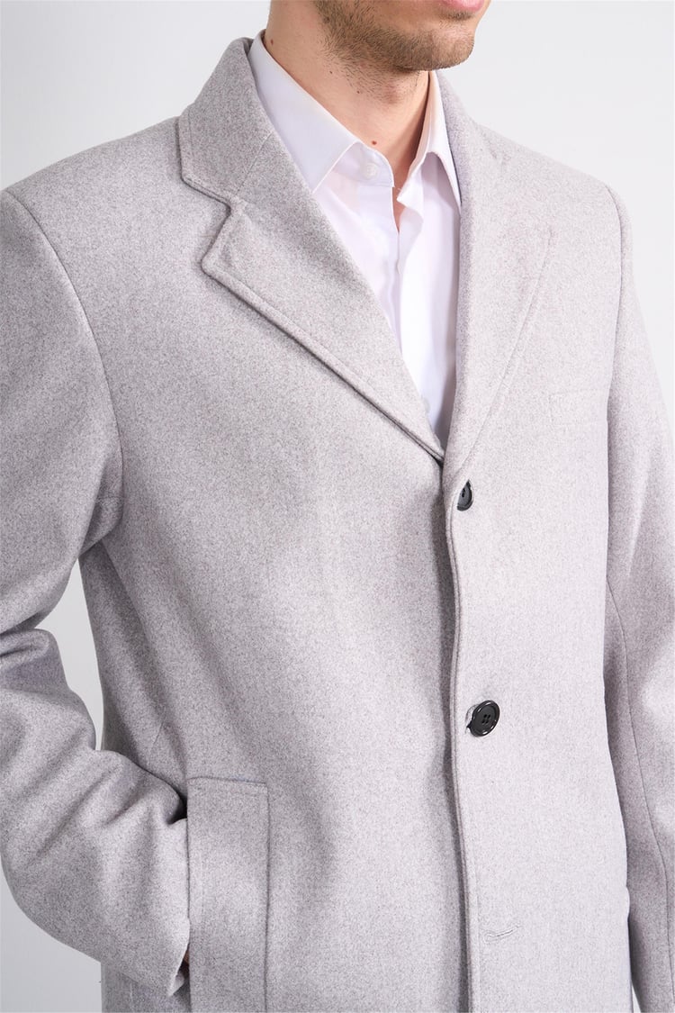 Zeyrek K26 00568 A.Grı Mono Yakalı Kase Kaban