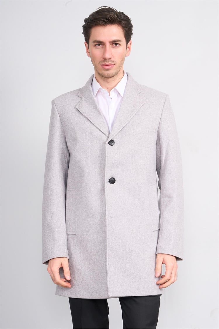 Zeyrek K26 00568 A.Grı Mono Yakalı Kase Kaban