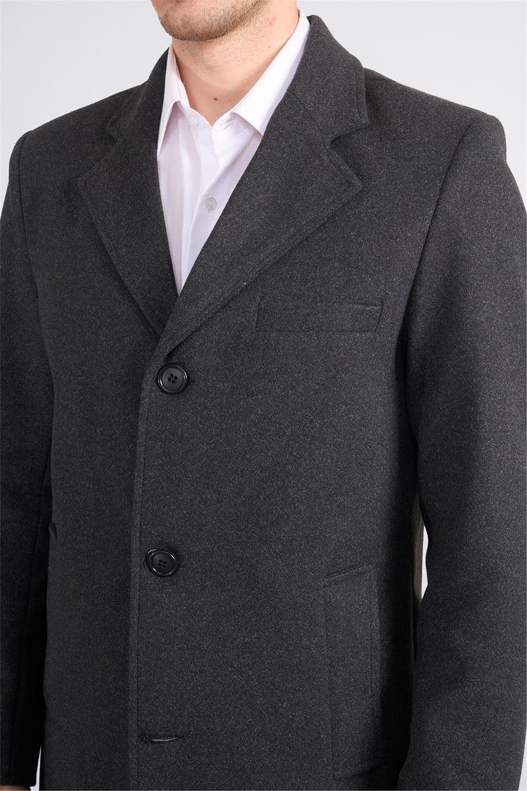 Zeyrek K26 00568 Fume Mono Yakalı Kase Kaban