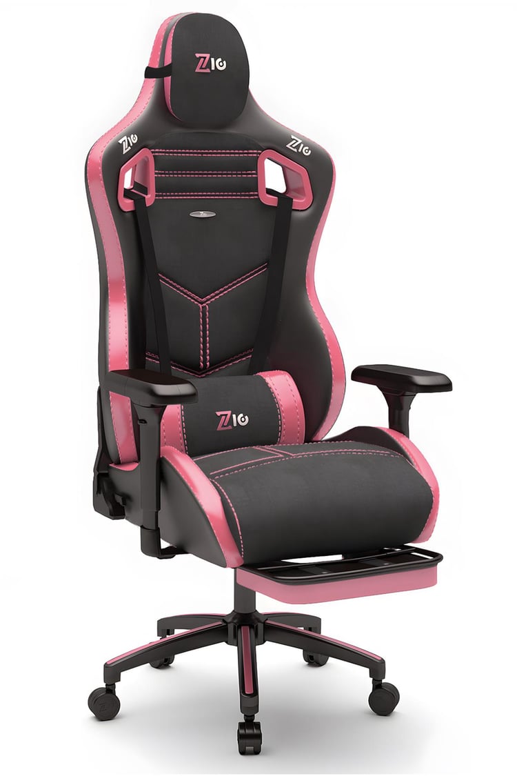 Zio Venom XL Profesyonel Oyuncu Koltuğu - Antrasit / Gül Kurusu