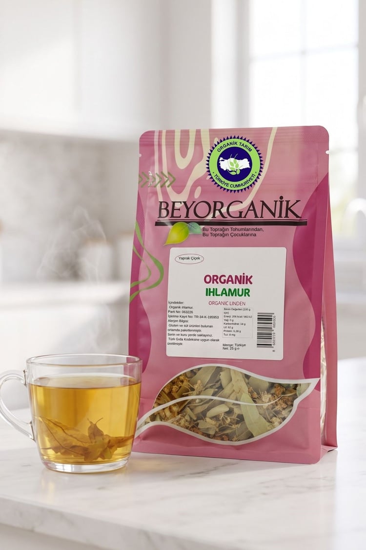  Organik Ihlamur Yaprak Çiçek 25 gr (Pestisit Analizli)