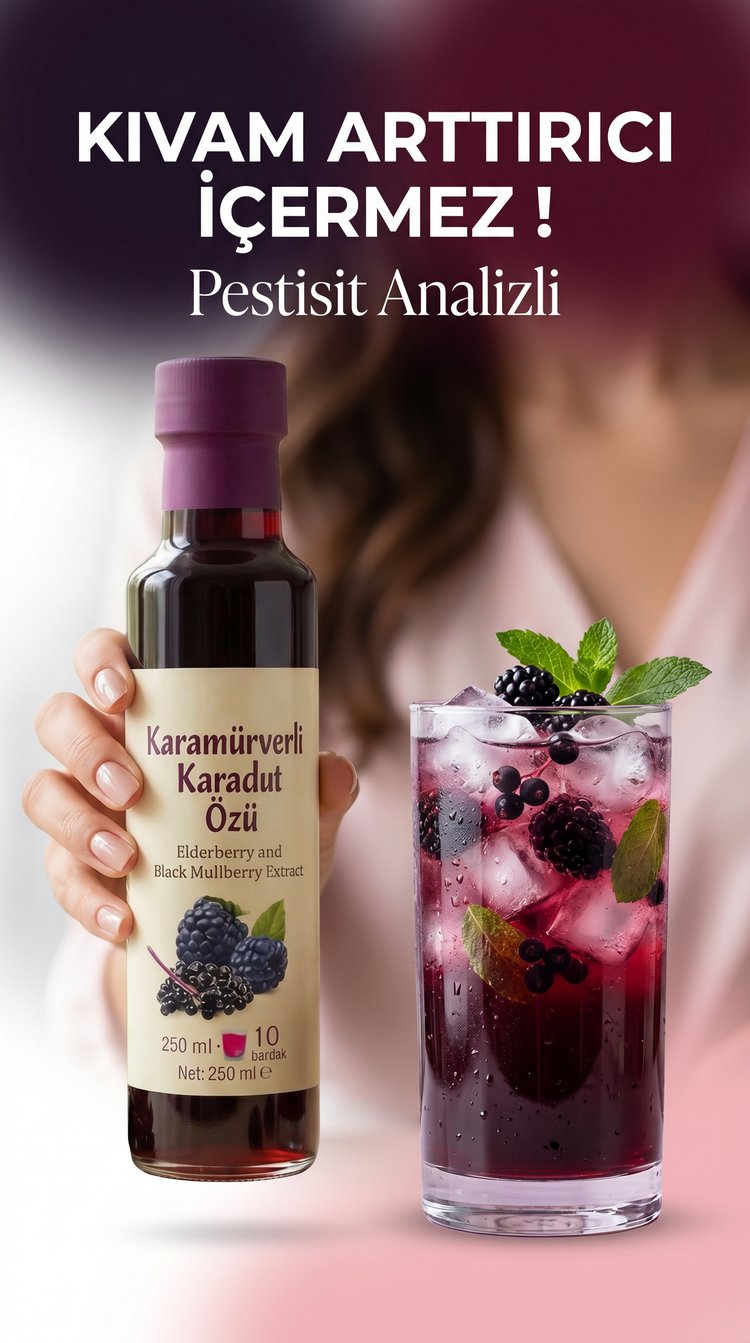 Beygurme Karamürverli Karadut Özü 250ml (PESTİSİT ANALİZLİ)