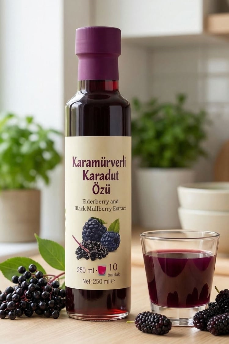 Beygurme Karamürverli Karadut Özü 250ml (PESTİSİT ANALİZLİ)