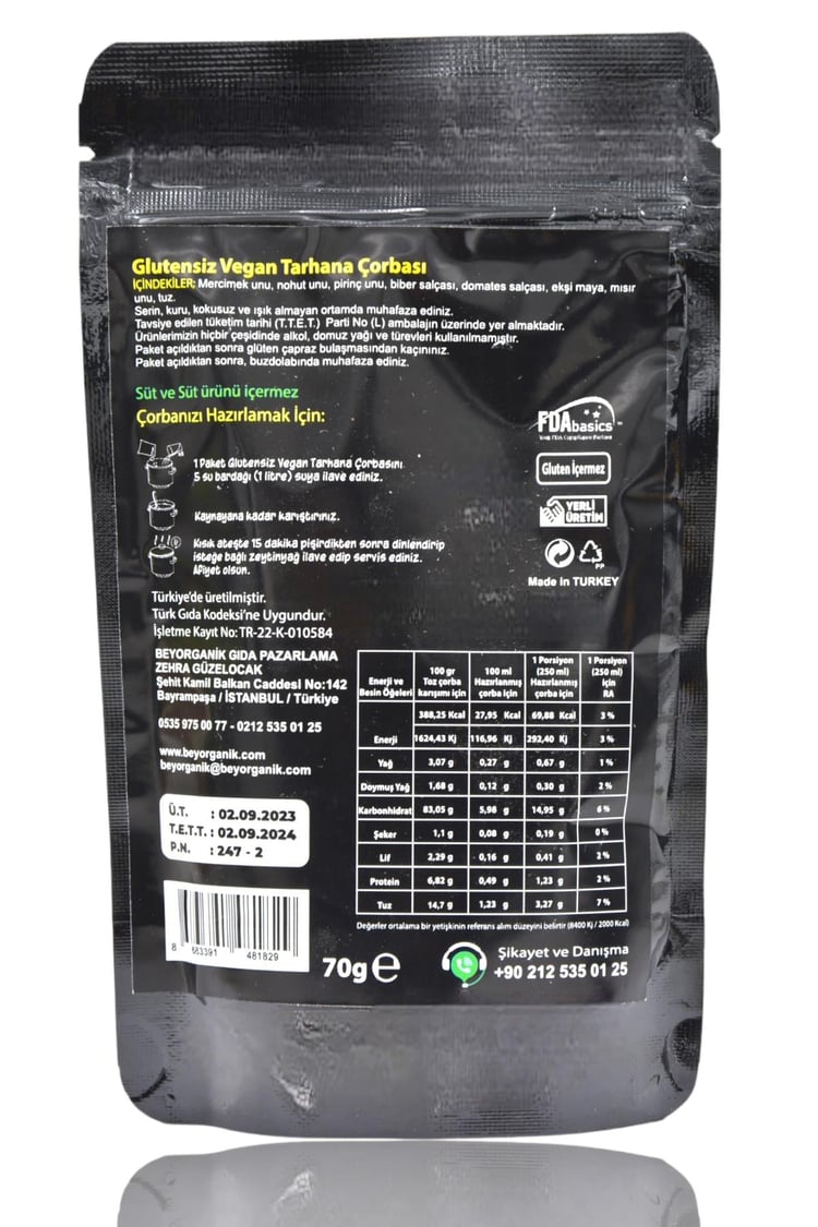 Beygurme Vegan Tarhana çorbası (GLUTENSİZ-VEGAN)