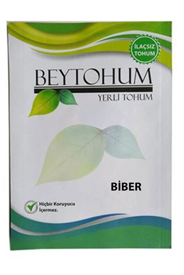 BEYMİKROYEŞİLLİK-  Biber Tohumu Pat Biber 50 Adet