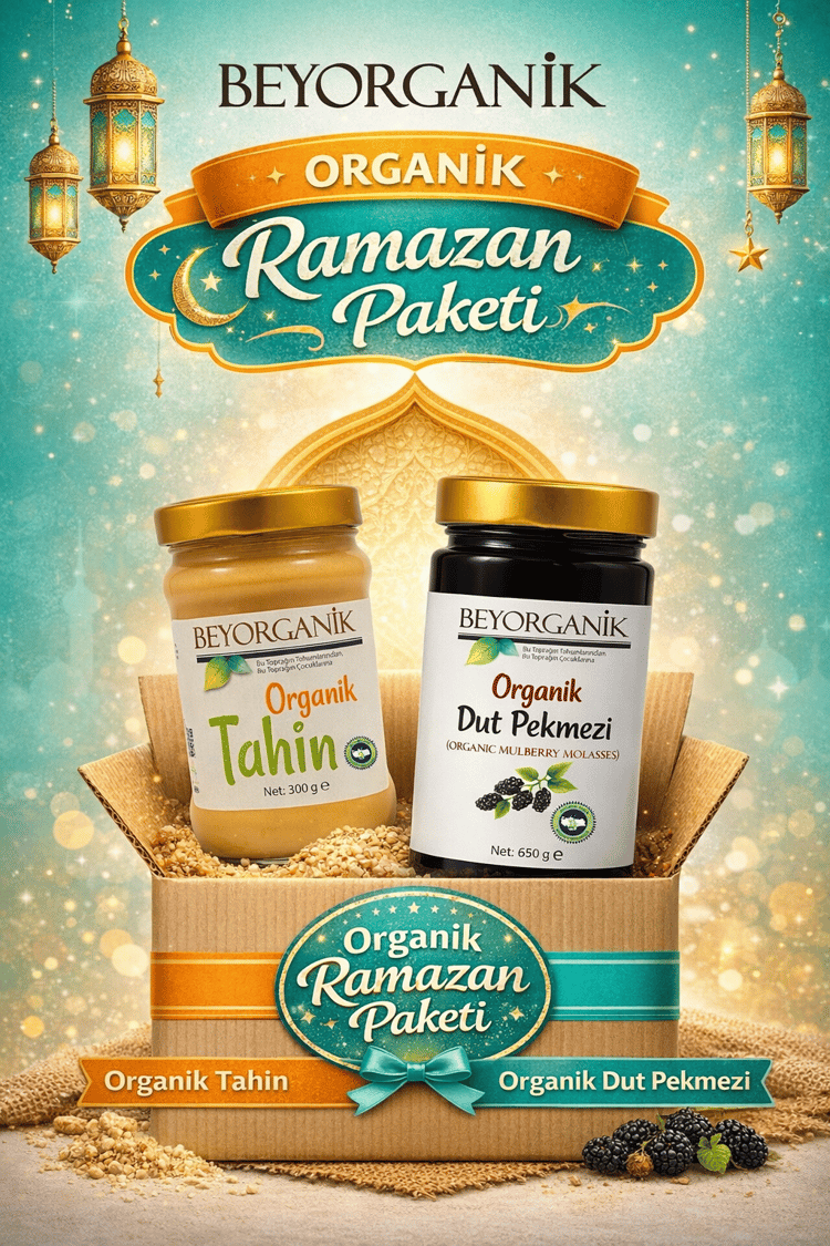 Beyorganik Organik Ramazan Paketi – 300 g Tahin & 650 g Dut Pekmezi