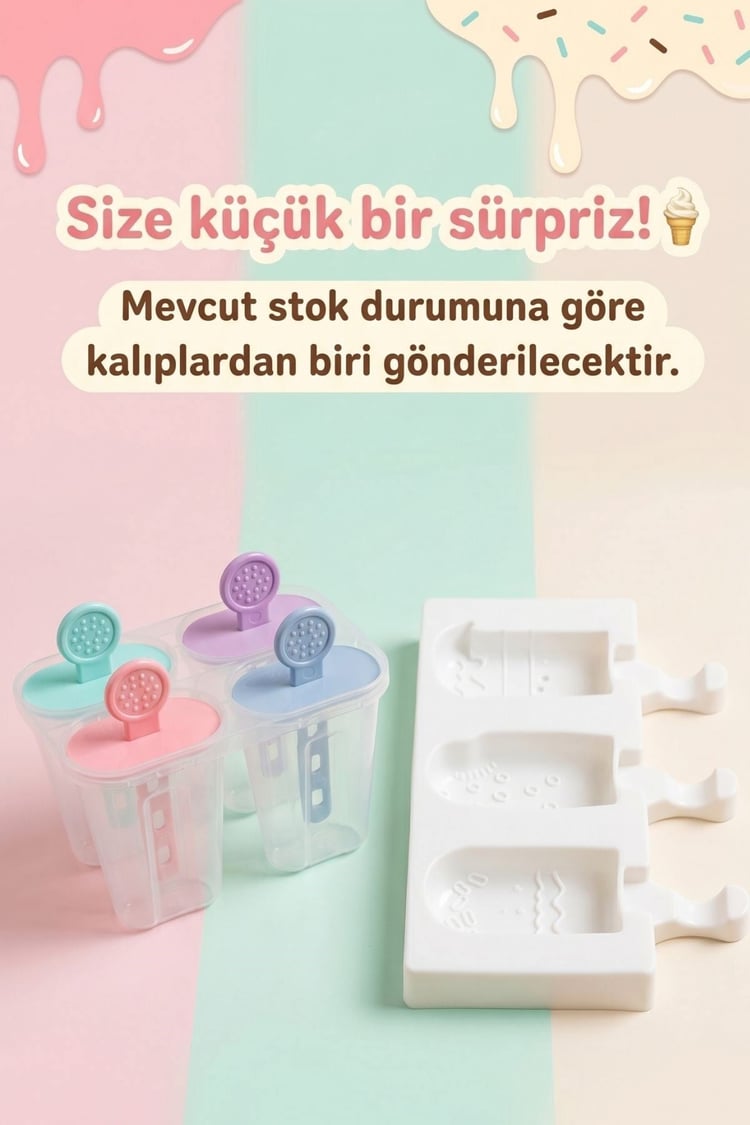 Dondurma Seti 3'lü - Eğlenceli Dondurma Yapma Seti- Organik Tahin 300g + Karamürverli Karadut Özü + Elma Suyu Konsantresi 200 ml | Dondurma Kalıbı Hediyeli