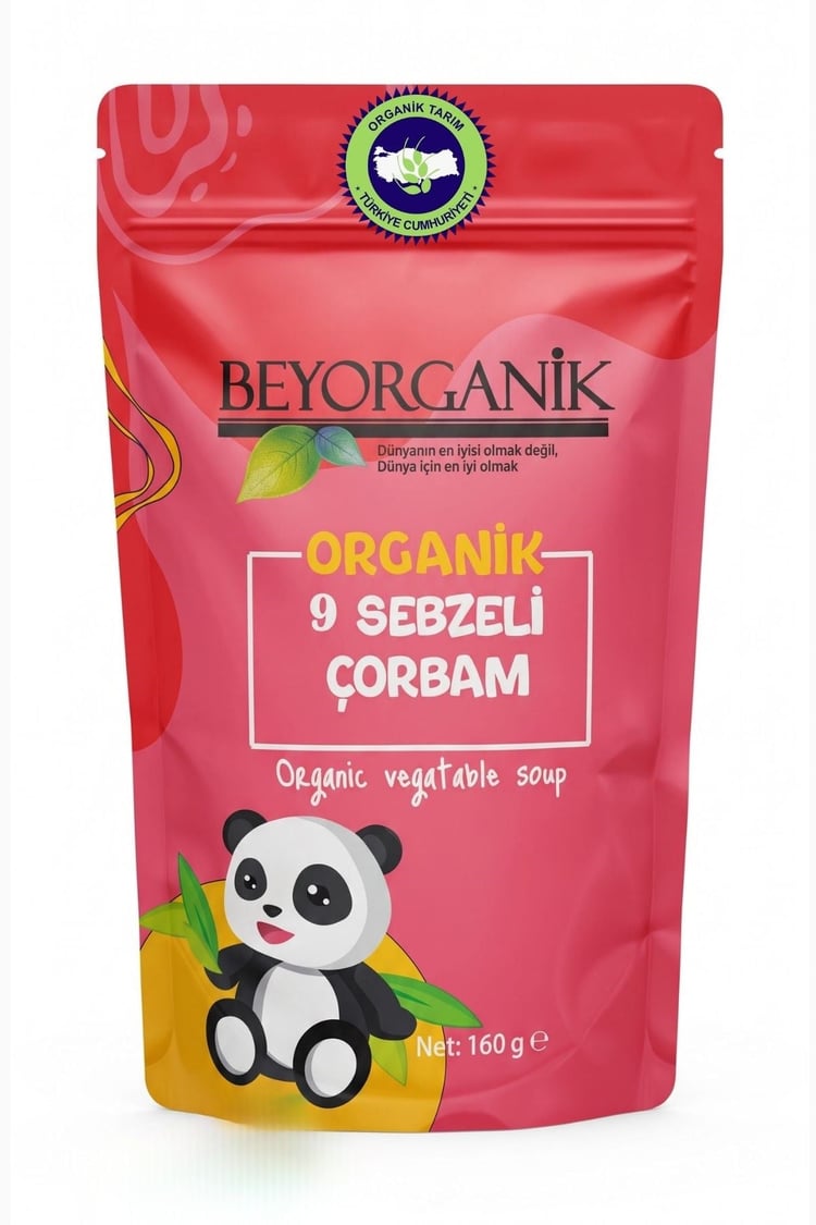 Organik 9 Sebzeli Çorbam 160gr (PESTİSİT VE AFLATOKSİN ANALİZLİ)