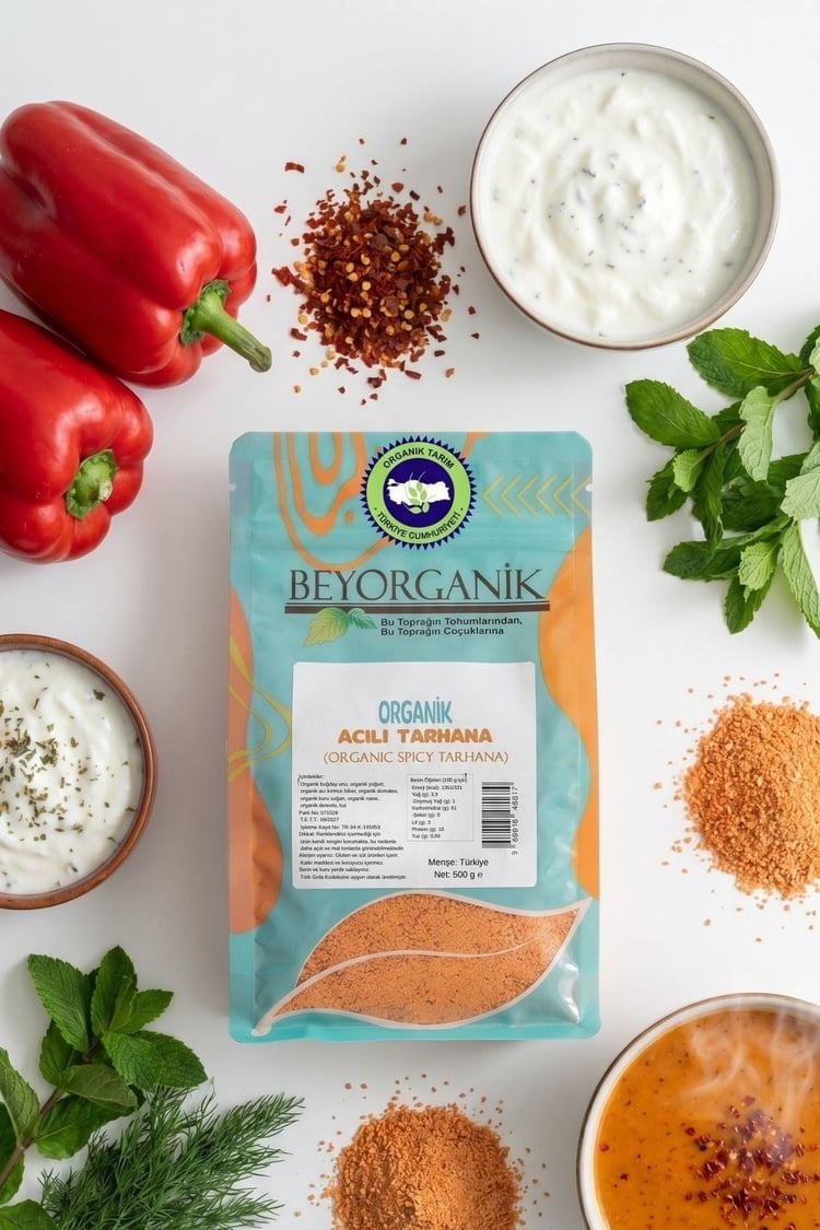 Organik Acılı Tarhana 500gr