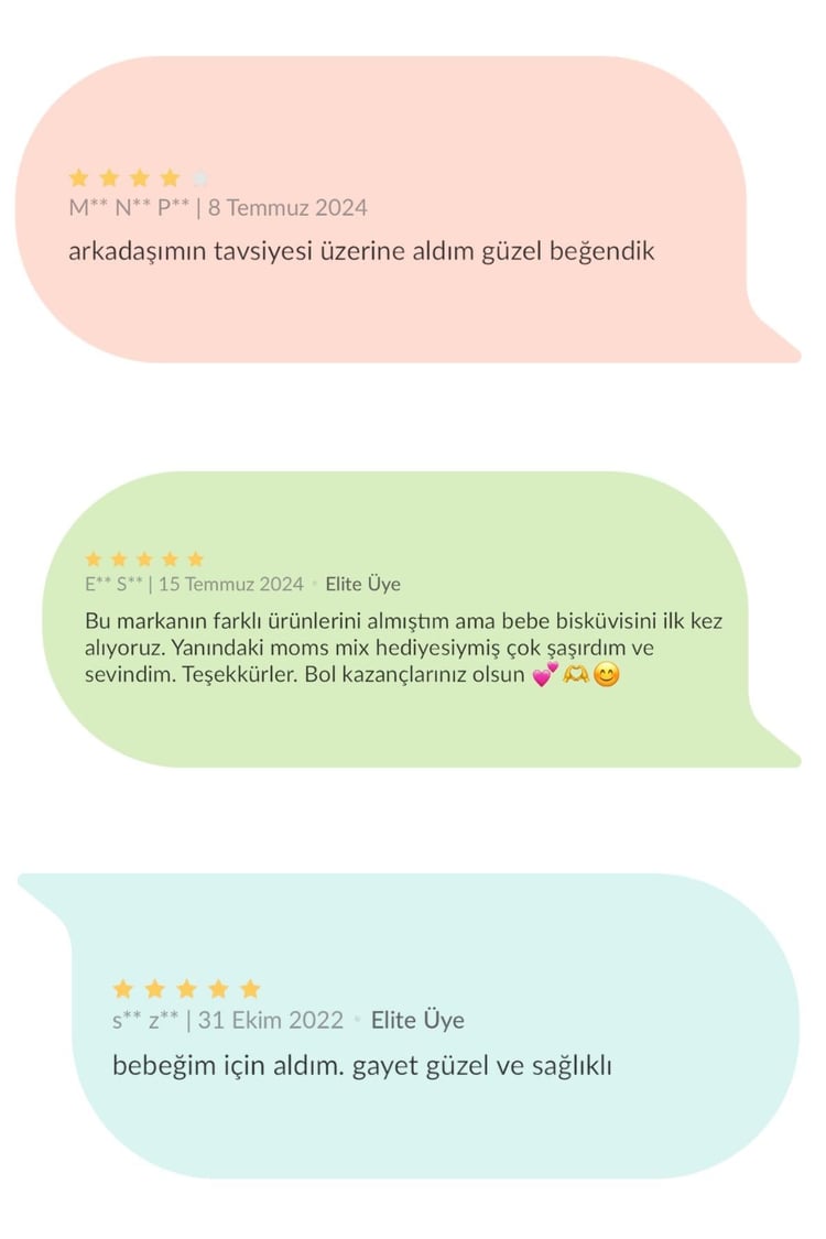Organik Bebek Bisküvisi 250gr