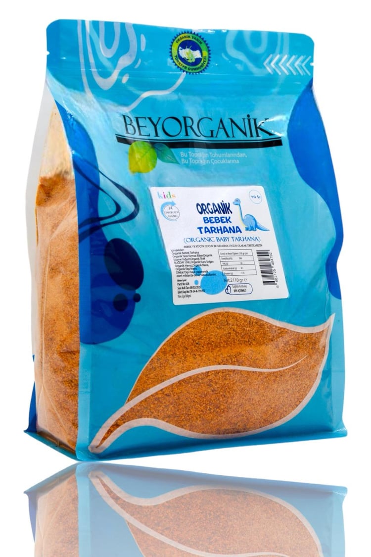 Organik Bebek tarhanası +6 ay 2110 gr (Mega boy)
