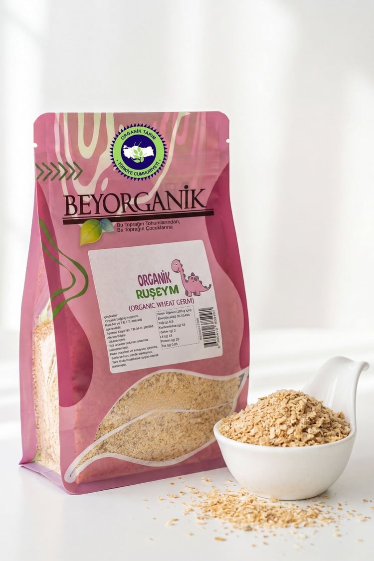Organik Buğday Ruşeymi 250gr +8ay  (Pestisit ve Aflatoksin Analizli)