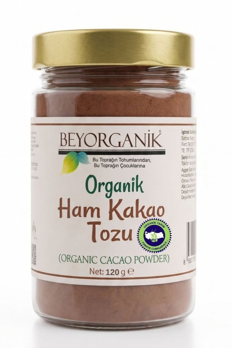 Organik Ham Kakao Tozu 140 gr (PESTİSİT ANALİZLİ)