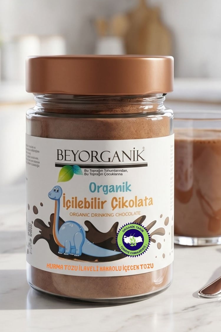 Organik İçilebilir Çikolata 170 gr (Hurma Tozu İlaveli )