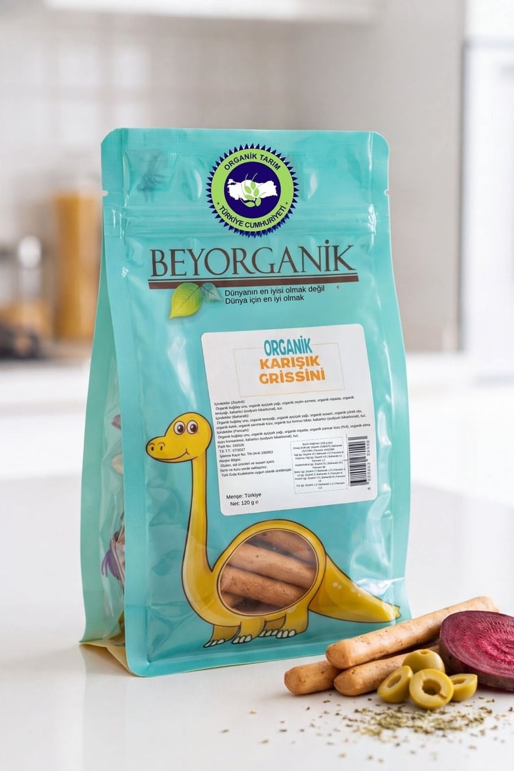 Organik Karışık Grissini 120gr