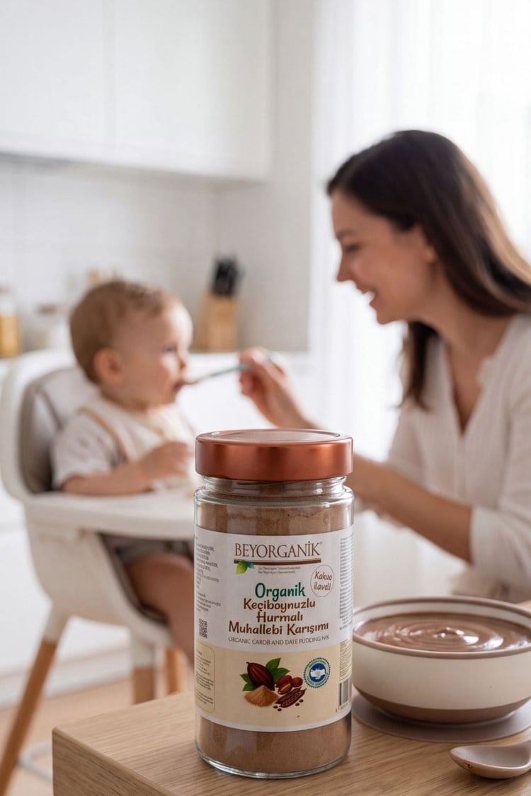 Organik Keçiboynuzlu Hurmalı Muhallebi Karışımı 250gr