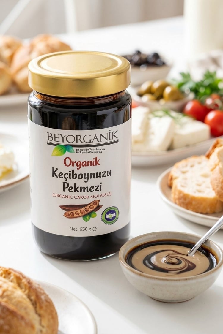 Organik Keçiboynuzu Pekmezi 650gr (PESTİSİT ANALİZLİ)