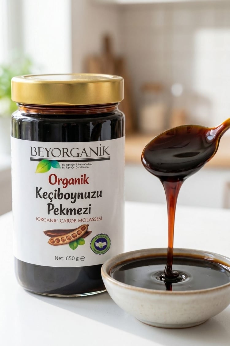 Organik Keçiboynuzu Pekmezi 650gr (PESTİSİT ANALİZLİ)