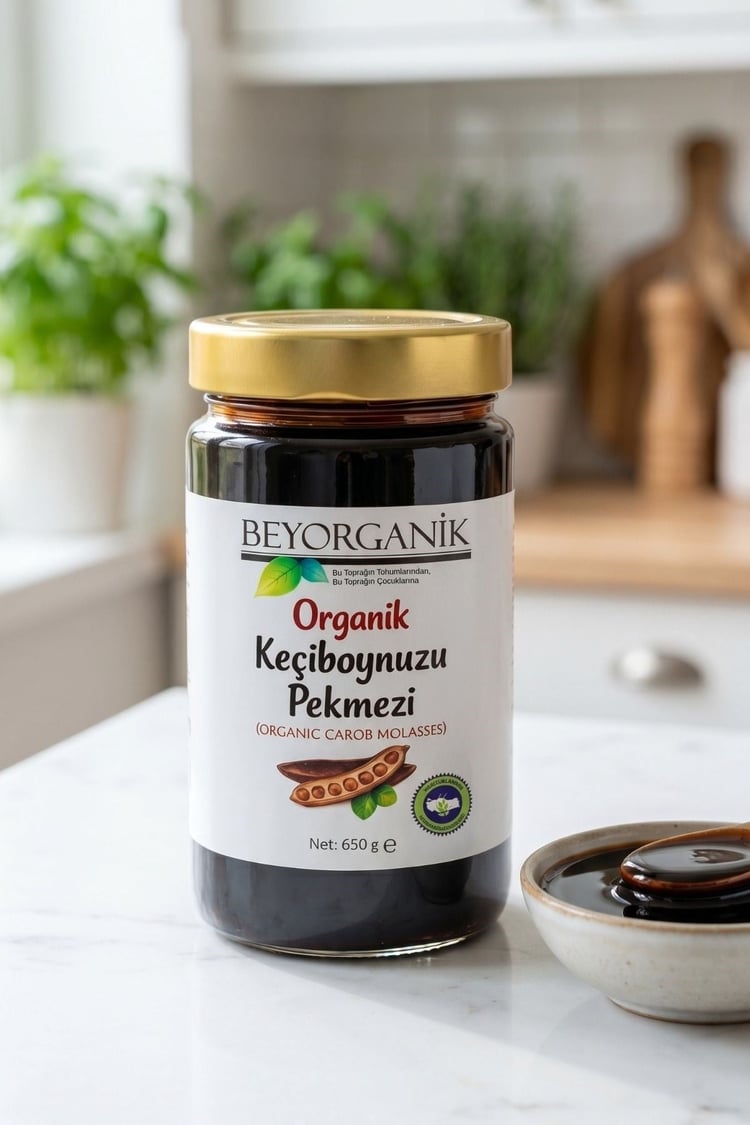Organik Keçiboynuzu Pekmezi 650gr (PESTİSİT ANALİZLİ)