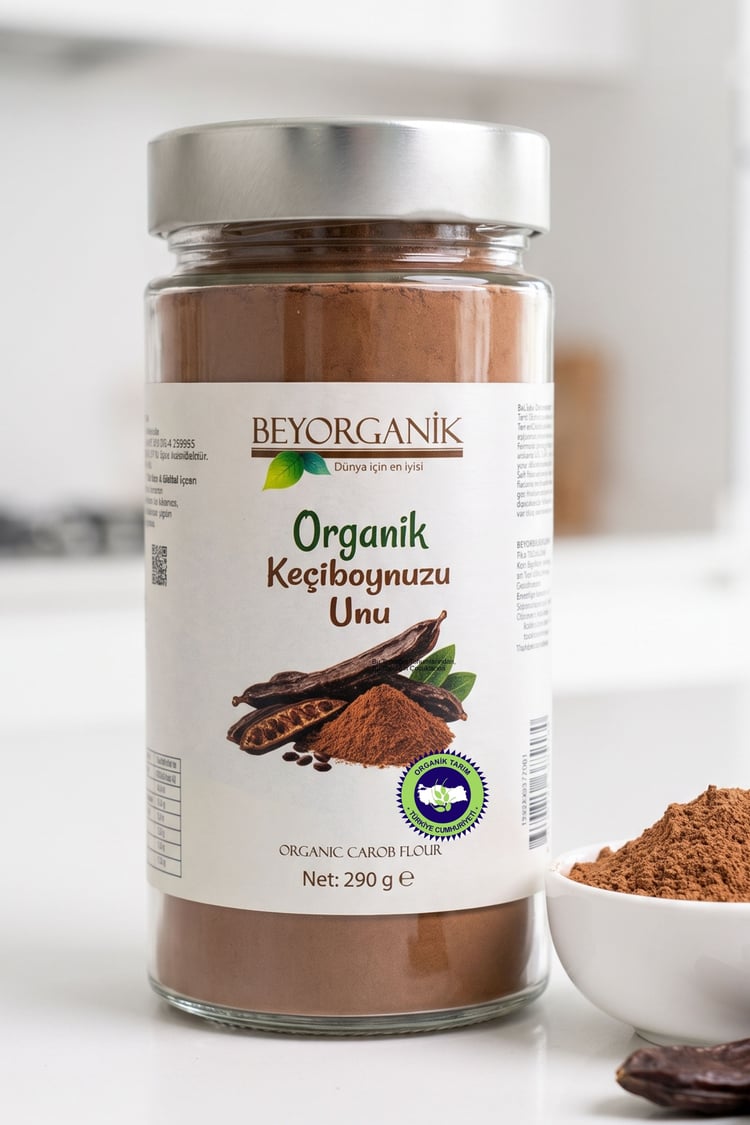Organik Keçiboynuzu Unu 250gr   (Pestisit ve Aflatoksin Analizli) 