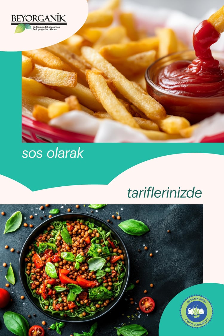 Organik Ketçap Tatlı 250cc